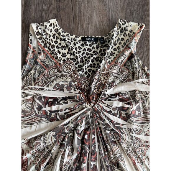 APT 9 Rhinestone runched top - Picture 2 of 8